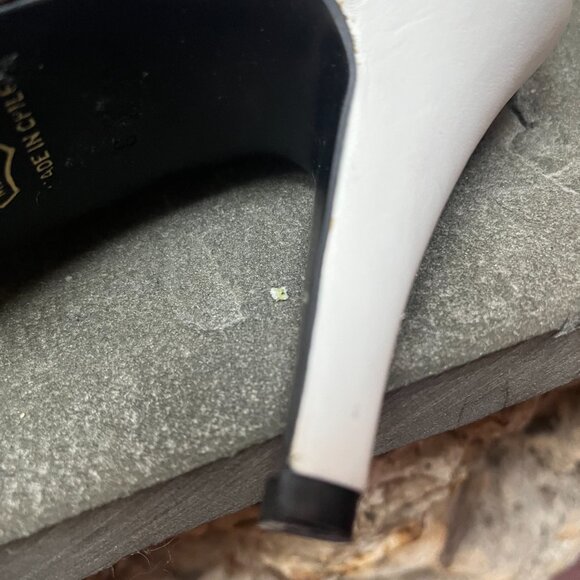 NWOT Gorgeous Poppies White Leather Size 8 Long Boots - Picture 4 of 8